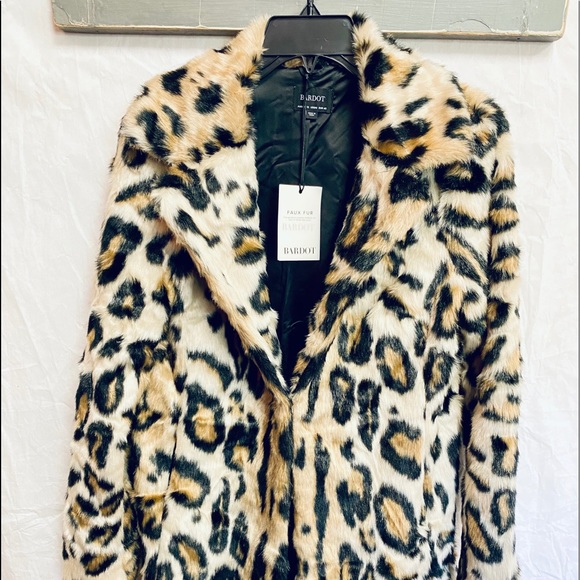 bardot leopard jacket